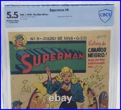 Flash Comics #92 CBCS 5.5 Brazilian Edition Superman #9 1948 Black Canary