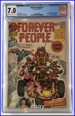 Forever People #1 CGC 7.0 1st Appearance Of Darkseid 1971
