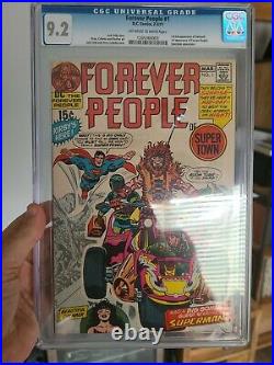 Forever People #1 CGC 9.2 NM 1971 Key 1st Full DARKSEID SUPERMAN Jack Kirby