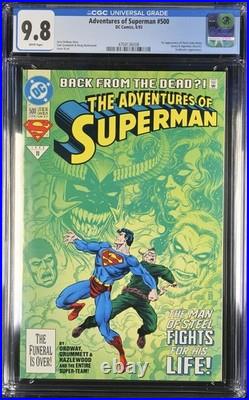 Freshly Graded Adventures of Superman #500 (6/93) CGC 9.8 White pages Superboy