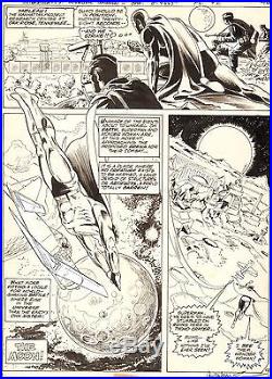 Garcia-Lopez SUPERMAN vs WONDER WOMAN Original DC Comic Book Bronze Art 1977