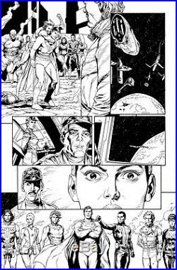 Gary Frank & Jon Sibal Superman Legion of Superheroes Original Comic Art 863 p17