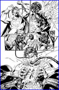 Gary Frank & Jon Sibal Superman Legion of Superheroes Original Comic Art 868 p6