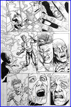 Gary Frank Rebirth Original Comic Art #1 p16. Batman, Flash, Superman, JLA