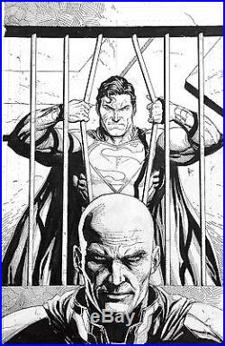 Gary Frank Superman Action Comics Cover Original Comic Art #970
