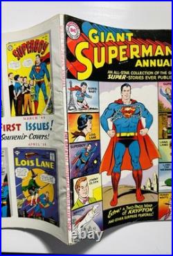 Giant Superman Annual #1 DC Comics 1960 Key 1st Superman Annual Golden Age VF-
