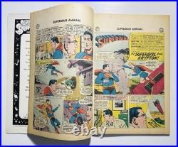 Giant Superman Annual #1 DC Comics 1960 Key 1st Superman Annual Golden Age VF-