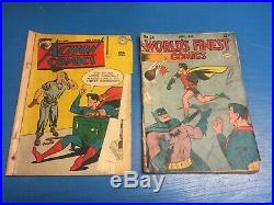 Golden Age Comics Lot 8 Comics Sensation, Action, Superman, Batman Nice! Estate