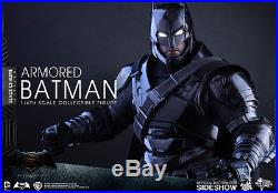 Hot Toys Armored Batman Black Chrome Exclusive Sixth Scale Figure Sideshow New