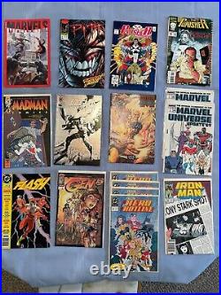 HUGE LOT 100+ 80's 90's COMICS BOOK MARVEL DC INDIES titan superman punisher