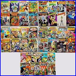 HUGE LOT OF 44 VINTAGE BRONZE AGE 70s/80s MARVEL & DC COMIC BOOK ISSUES ACTION
