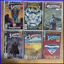 HUGE Superman Comic Lot 112 Issues Keys Bronze/Modern Action Comic Run Keys