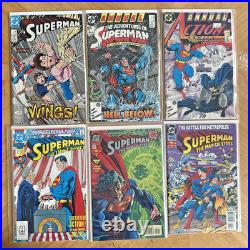HUGE Superman Comic Lot 112 Issues Keys Bronze/Modern Action Comic Run Keys