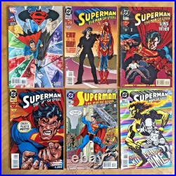 HUGE Superman Comic Lot 112 Issues Keys Bronze/Modern Action Comic Run Keys