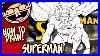 How To Draw Superman Classic Comic Version Narrated Easy Step By Step Tutorial