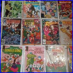 Huge 62 Silv Bronz Age Comics Lot DC Marvel Disney Harvey Whitman Gold Key 1st