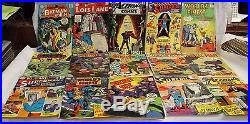 Huge ESTATE LOT OF 65 Silver Age DC Comic Lot -Superman, BATMAN ETC TONS