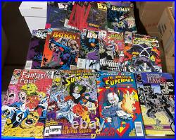 Huge Lot Of Comics Storage Unit Find Free Shipping! 100 assorted comics
