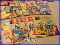 Huge comic book lot of 54 all silver age, DC all Super Hero estate find Superman