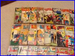 Huge comic book lot of 54 all silver age, DC all Super Hero estate find Superman