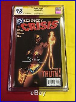 Identity Crisis #4 CGC 9.8 WP Signed by Gal Gadot Wonder Woman, Batman, Superman