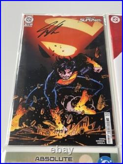 JASON AARON SIGNED ABSOLUTE SUPERMAN #1 LOT X4 DC COMICS 1st Print VF/NM