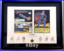 JERRY SIEGEL Origins Of Superman LIMITED EDITION SIGNED FINE ART PRINT 125/500