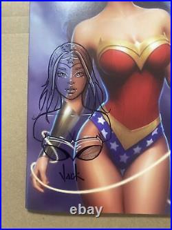JUSTICE LEAGUE #75 WILL JACK WONDER WOMAN TRADE VARIANT SIGNED/REMARK WithCOA NM+