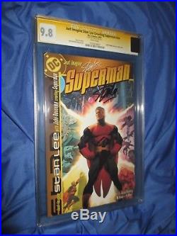 JUST IMAGINE STAN LEE CREATING SUPERMAN CGC 9.8 SS Signed by Stan LeeHUGHES ART