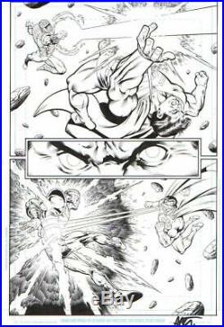 Jim Starlin Signed 2008 Superman Vs. Infinity Man Orig. Art + Signed Comic Book