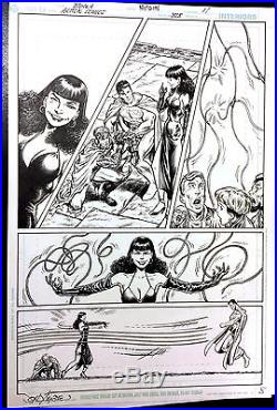 John Byrne, Action Comics, SUPERMAN, Original art page, Signed