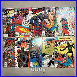 John Byrne story/art Superman Lot Set Run 44 Books Action Comics + some tie-ins