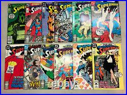 John Byrne story/art Superman Lot Set Run 44 Books Action Comics + some tie-ins