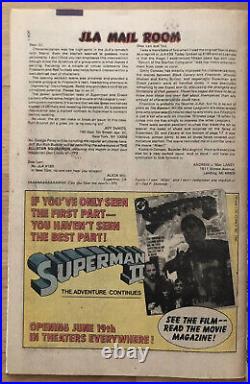 Justice League America 194 Conway Story, Perez Art Death App Superman Movie Ad