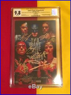 Justice League Of America #15 CGC 9.8 6x Sign By Gal Gadot, NYCC, Batman Superman