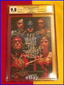 Justice League Of America #15 CGC 9.8 6x Sign By Gal Gadot, NYCC, Batman Superman