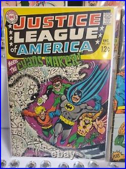 Justice League of America, DC Comics, Silver Age Lot, 8 issues
