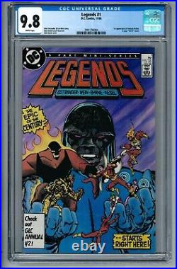 LEGENDS #1 CGC 9.8 NM/MT White Pages 1st APPEARANCE OF AMANDA WALLER 1986 BYRNE