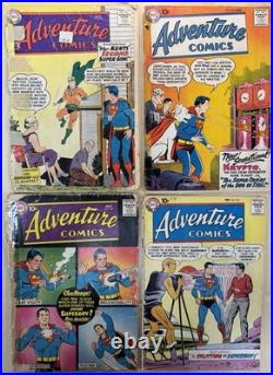 Lot 4x 10¢ Adventure Comics #239 248 255 260 Keys 1st Silver Age Aquaman DC 1957