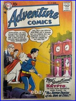 Lot 4x 10¢ Adventure Comics #239 248 255 260 Keys 1st Silver Age Aquaman DC 1957