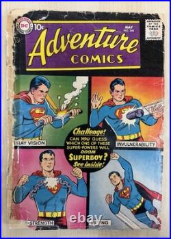Lot 4x 10¢ Adventure Comics #239 248 255 260 Keys 1st Silver Age Aquaman DC 1957
