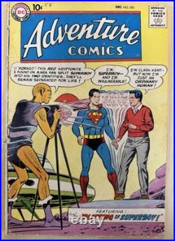 Lot 4x 10¢ Adventure Comics #239 248 255 260 Keys 1st Silver Age Aquaman DC 1957