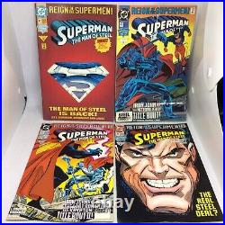 (Lot Of 34) Vint 7/91-7/94 DC Comics Superman Man Of Steel #'s 1-36 (Omit 5&27)
