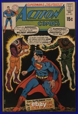 Lot Of 5 Action Comics Vol. 1 Issues 377,379,383,385, and 387 VF to VF+