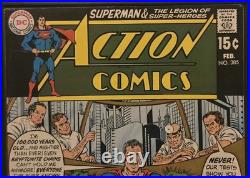Lot Of 5 Action Comics Vol. 1 Issues 377,379,383,385, and 387 VF to VF+
