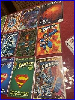 Lot Set of 19 Mint Superman Comics Various Years