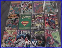 Lot of 12 vintage superman comics dc