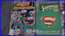 Lot of 12 vintage superman comics dc