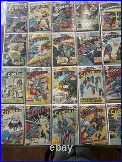 Lot of (29) Bronze Age DC Superman Comics In Bags For Decades #254 through #282
