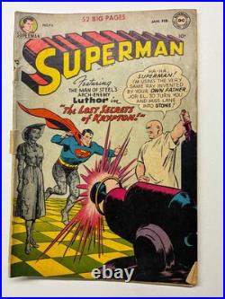 Lot of 2 Golden Age Superman comic books for sale #74 and 90